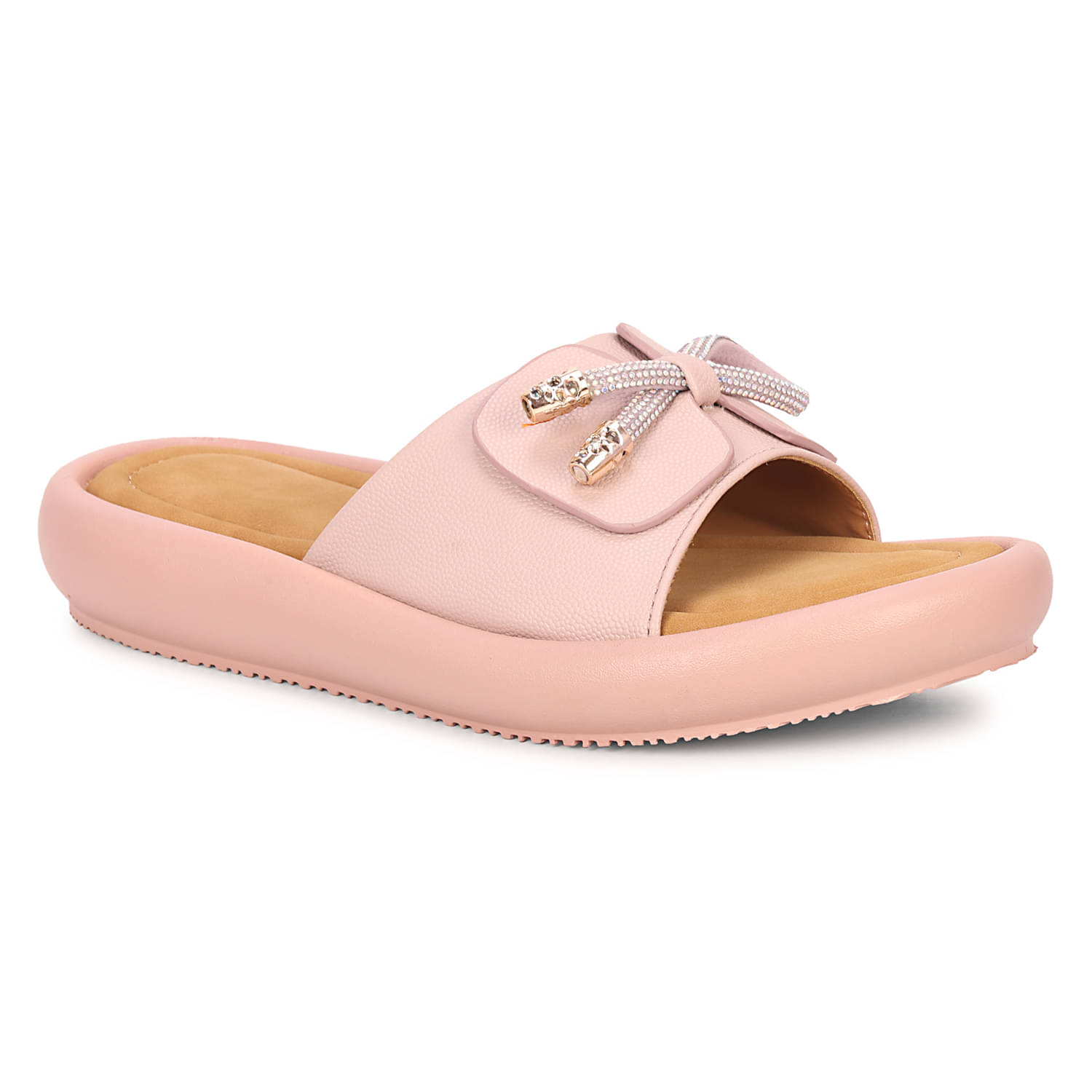     			Saheb Pink Women's Floater Sandals