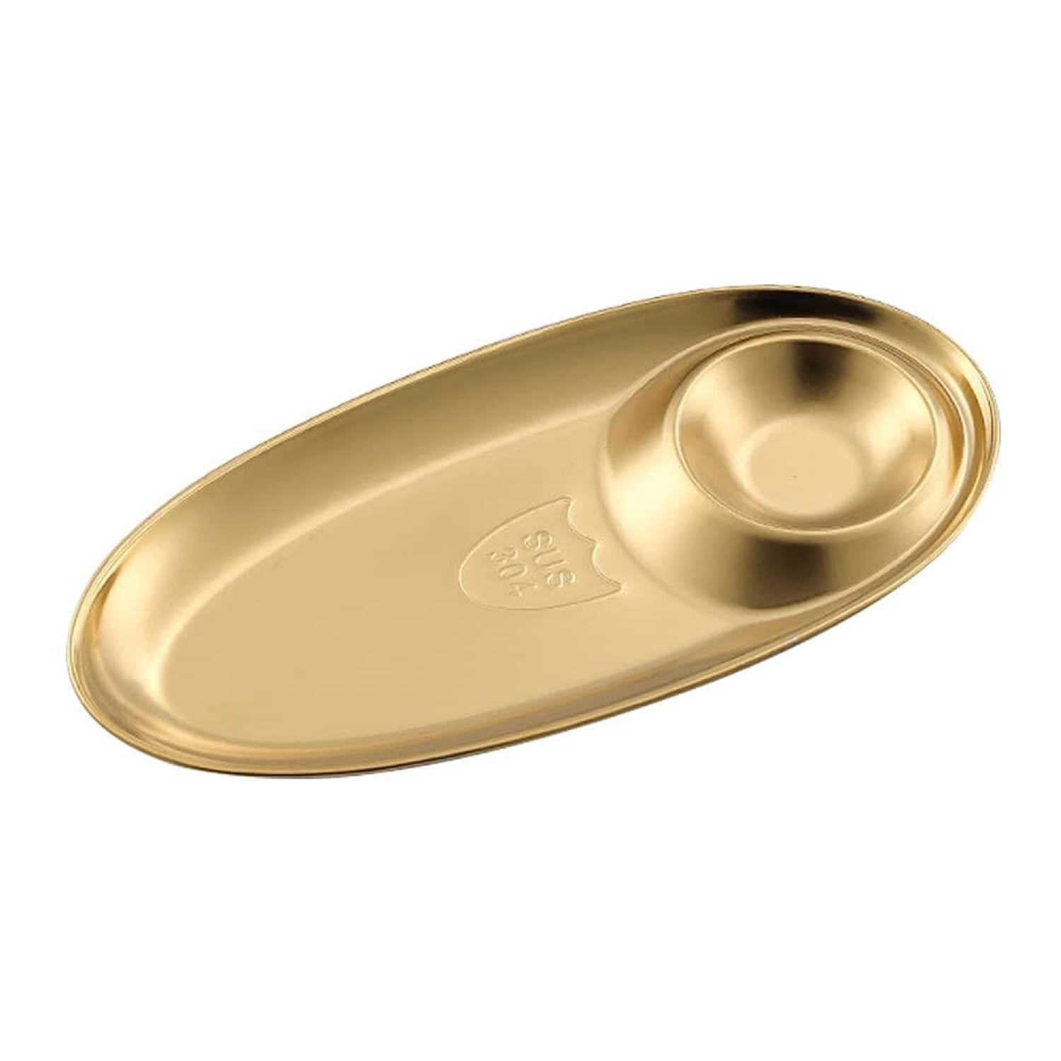 Skindora 1 Pcs Stainless Steel Gold Partition Plate Skindora 1 Pcs Stainless Steel Gold Partition Plate