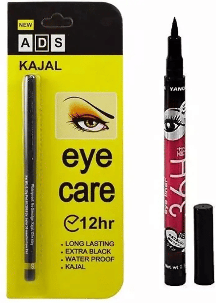     			Venus Traders Black Shimmer Eye Liner Pencil ( Pack of 2 )
