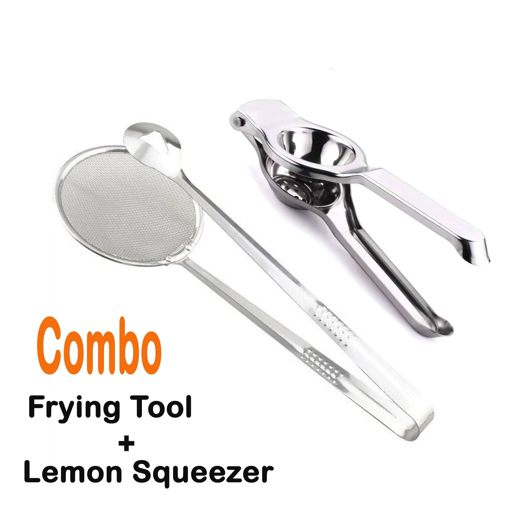 VillWin Combo 2-in-1 Lemon Squeezer with Bottle Opener, versatile kitchen tool with 2In1 Filter Frying Spoon Multi-Functional VillWin Combo 2-in-1 Lemon Squeezer with Bottle Opener, versatile kitchen tool with 2In1 Filter Frying Spoon Multi-Functional