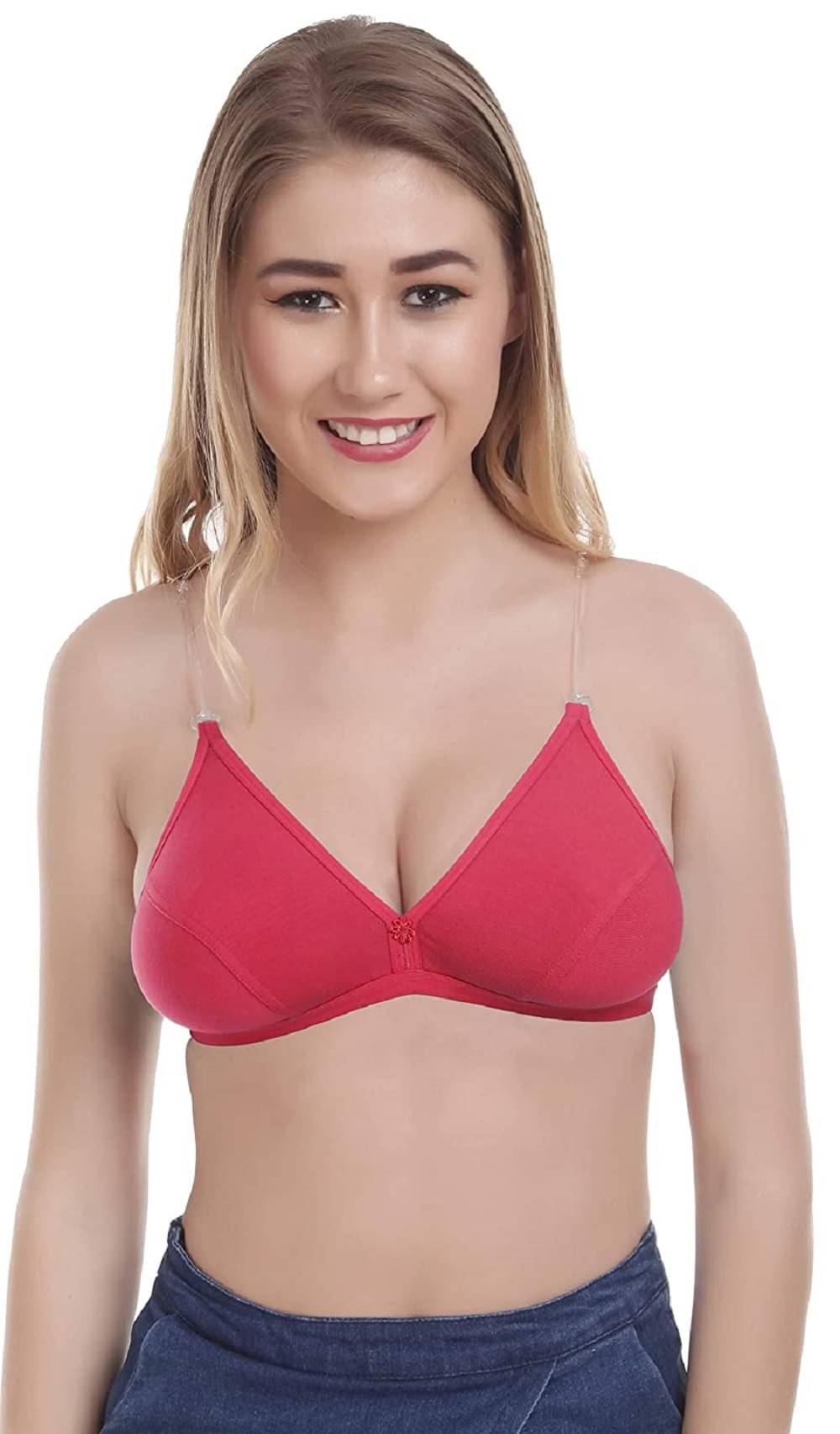 Women's Adjustable Fancy HOOK Transparent Silicone Bra Straps (Free Size) PACK OF 1 PAIR Women's Adjustable Fancy HOOK Transparent Silicone Bra Straps (Free Size) PACK OF 1 PAIR