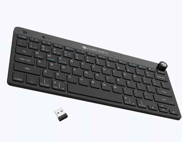     			Zebronics Black Wireless Desktop Keyboard
