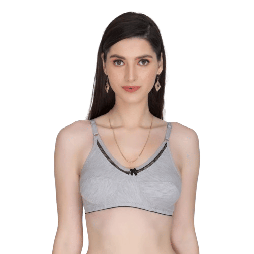 zqwint Pack of 1 Cotton Blend Non Padded Everyday Bra For Women ( Black ) zqwint Pack of 1 Cotton Blend Non Padded Everyday Bra For Women ( Black )