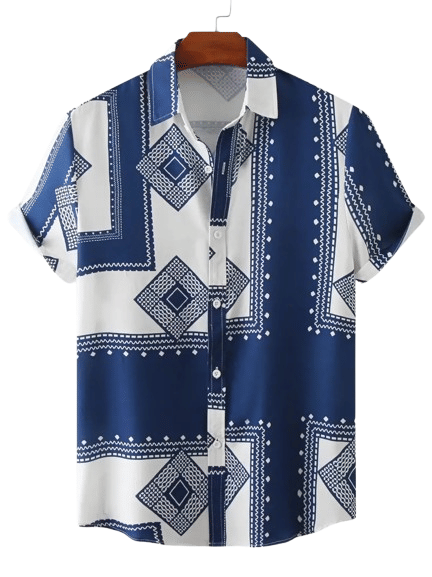     			AAPSKA Rayon Flex Regular Fit Printed Half Sleeves Men's Casual Shirt - Blue ( Pack of 1 )