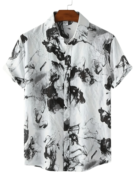     			AAPSKA Rayon Flex Regular Fit Printed Half Sleeves Men's Casual Shirt - Black ( Pack of 1 )