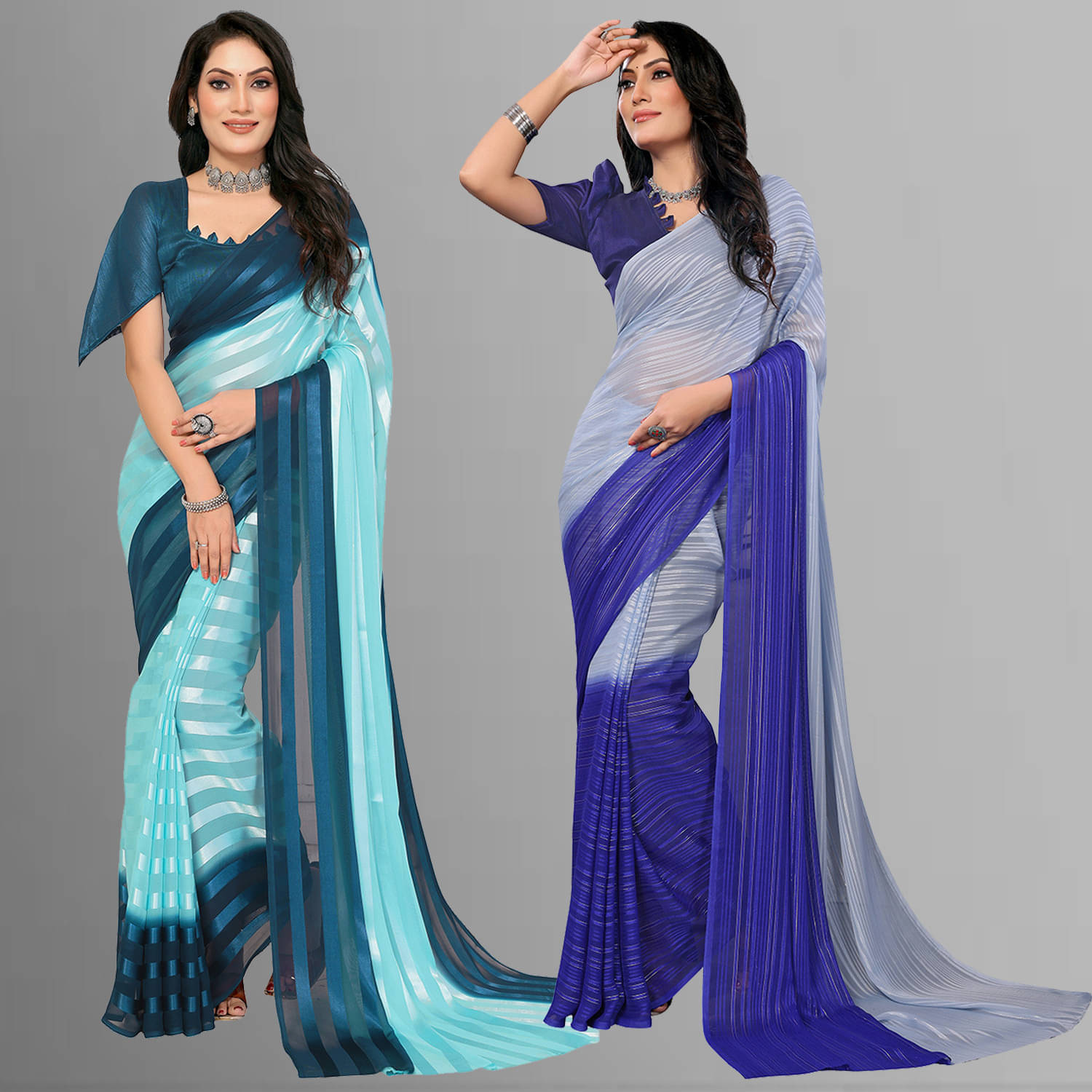     			ANAND SAREES Satin Printed Saree With Unstitched Blouse Piece ( Multicolor )