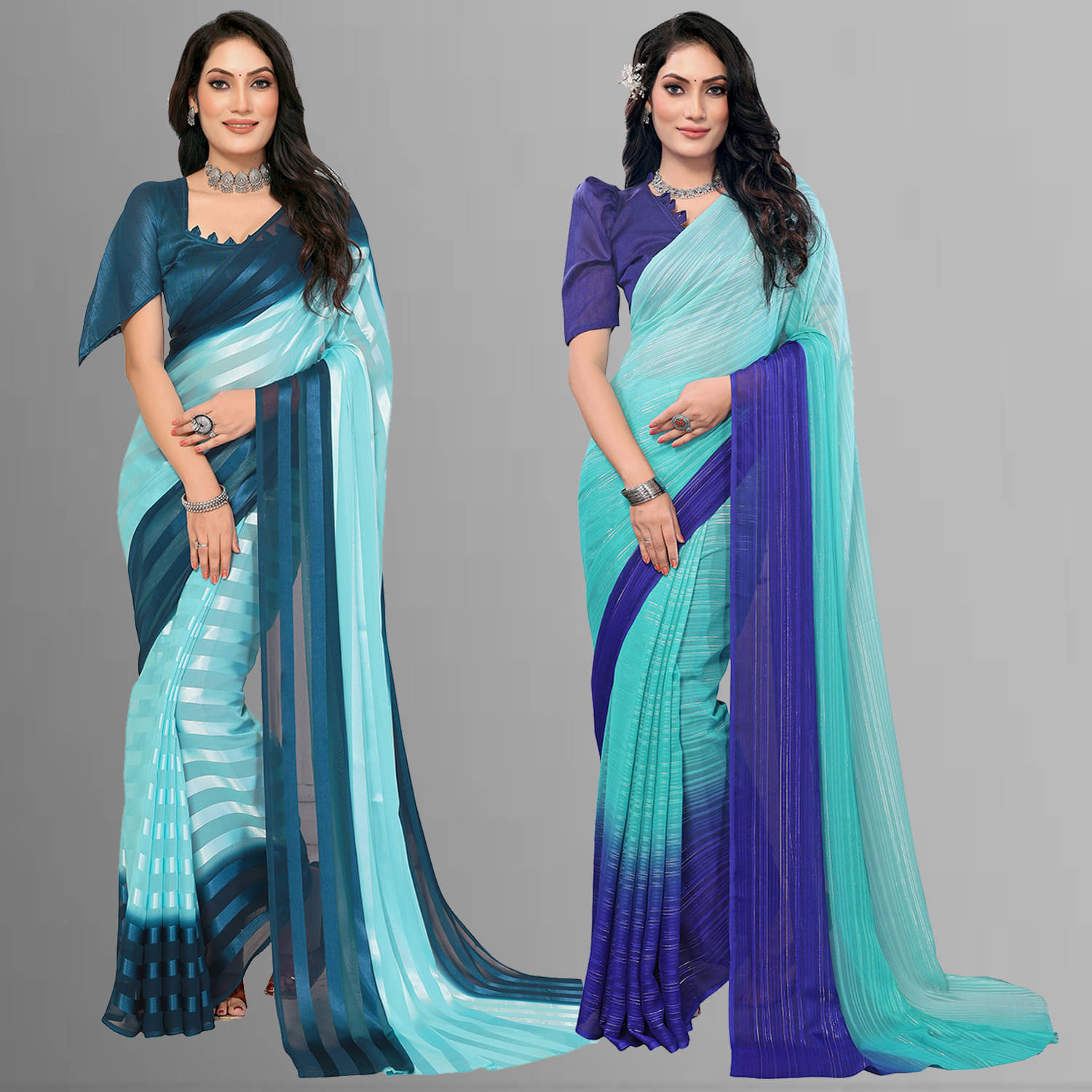 ANAND SAREES Satin Printed Saree With Unstitched Blouse Piece ( Multicolor ) ANAND SAREES Satin Printed Saree With Unstitched Blouse Piece ( Multicolor )