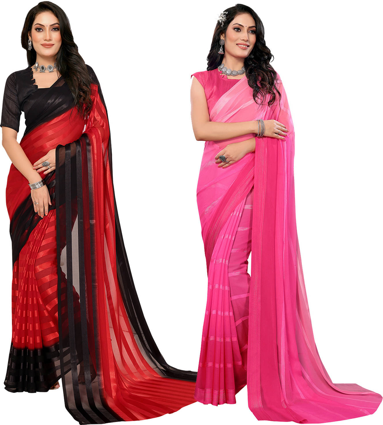     			ANAND SAREES Satin Printed Saree With Unstitched Blouse Piece ( Multicolor )