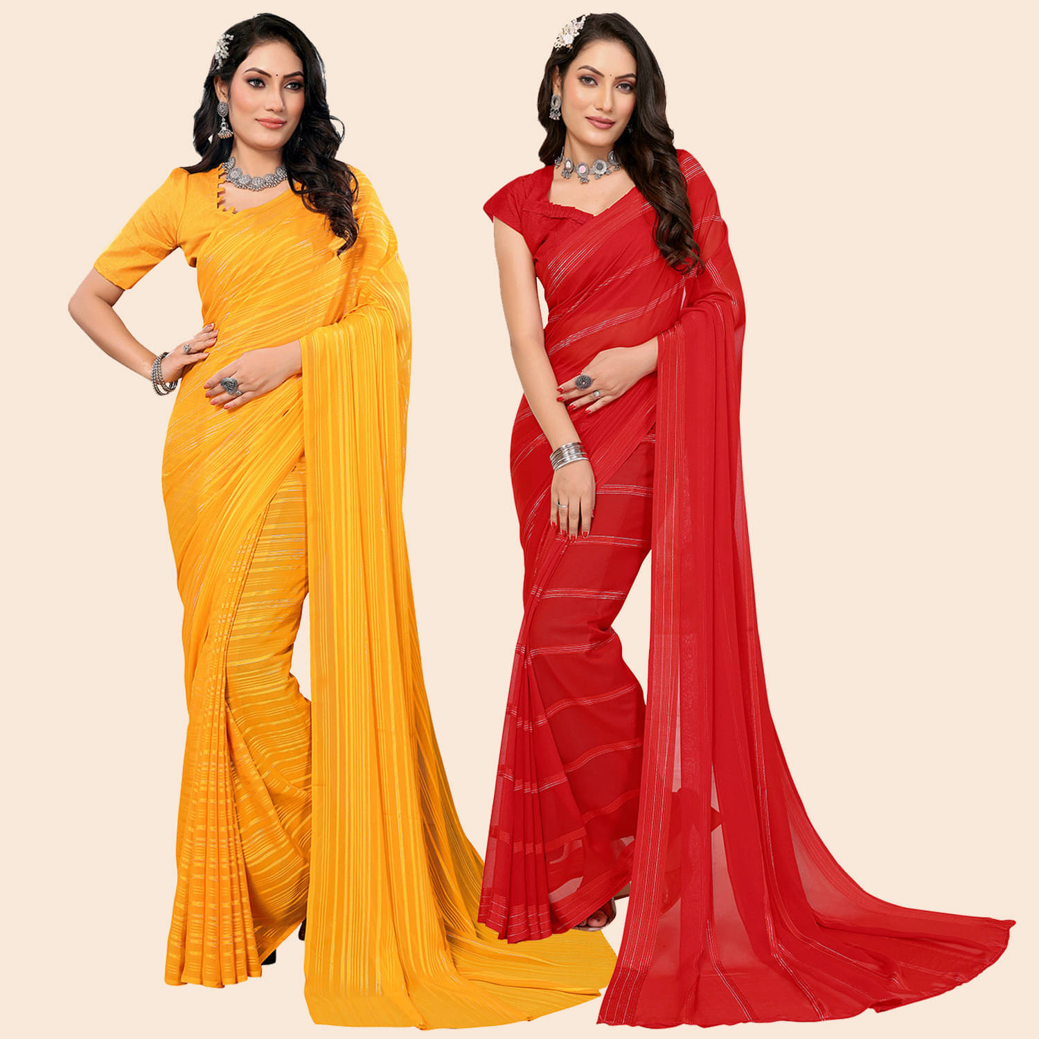     			ANAND SAREES Satin Printed Saree With Unstitched Blouse Piece ( Multicolor )
