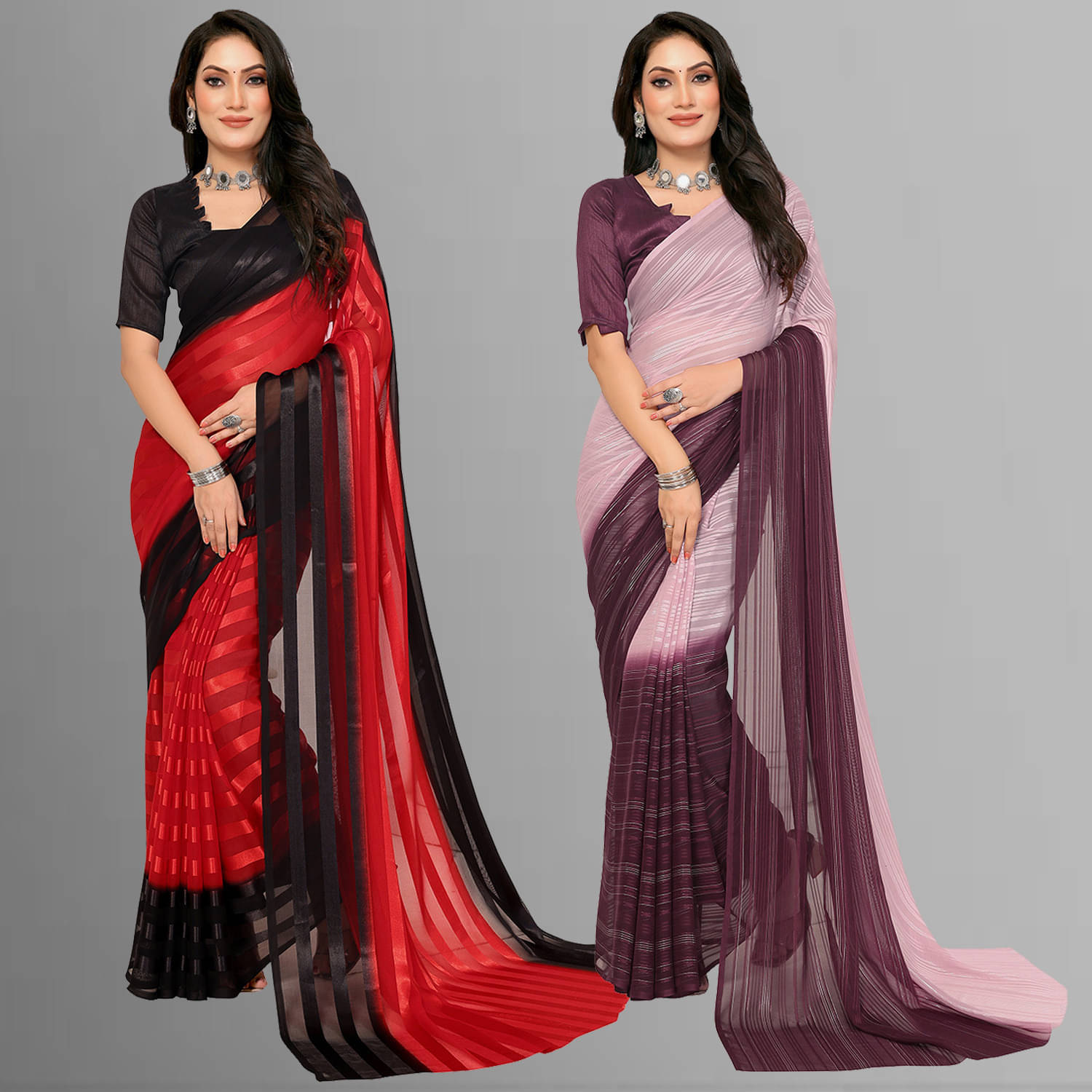     			ANAND SAREES Satin Self Design Saree With Unstitched Blouse Piece ( Multicolor )