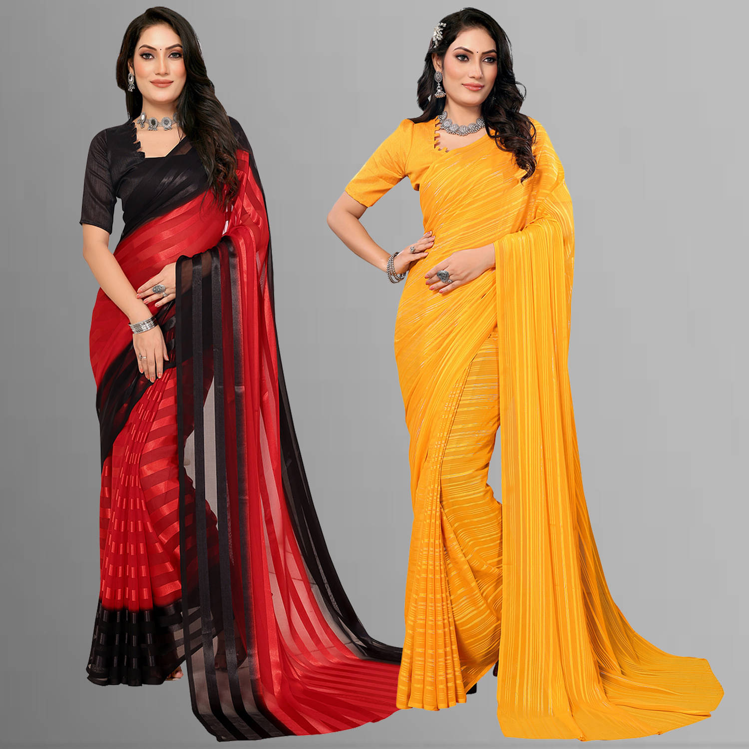 ANAND SAREES Satin Self Design Saree With Unstitched Blouse Piece ( Multicolor ) ANAND SAREES Satin Self Design Saree With Unstitched Blouse Piece ( Multicolor )