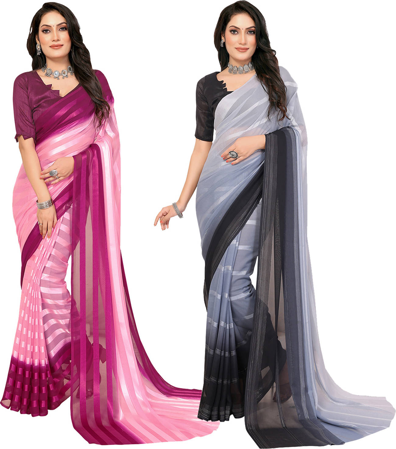     			ANAND SAREES Satin Self Design Saree With Unstitched Blouse Piece ( Multicolor )