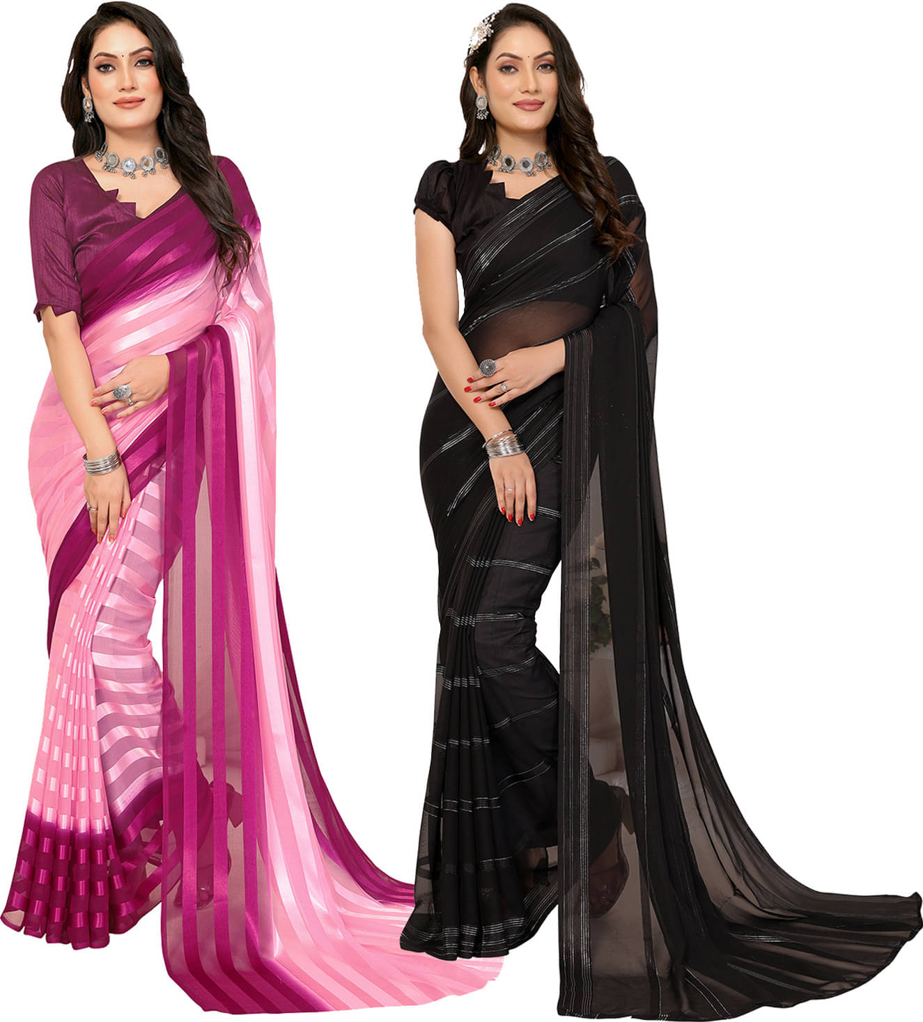 ANAND SAREES Satin Self Design Saree With Unstitched Blouse Piece ( Multicolor ) ANAND SAREES Satin Self Design Saree With Unstitched Blouse Piece ( Multicolor )