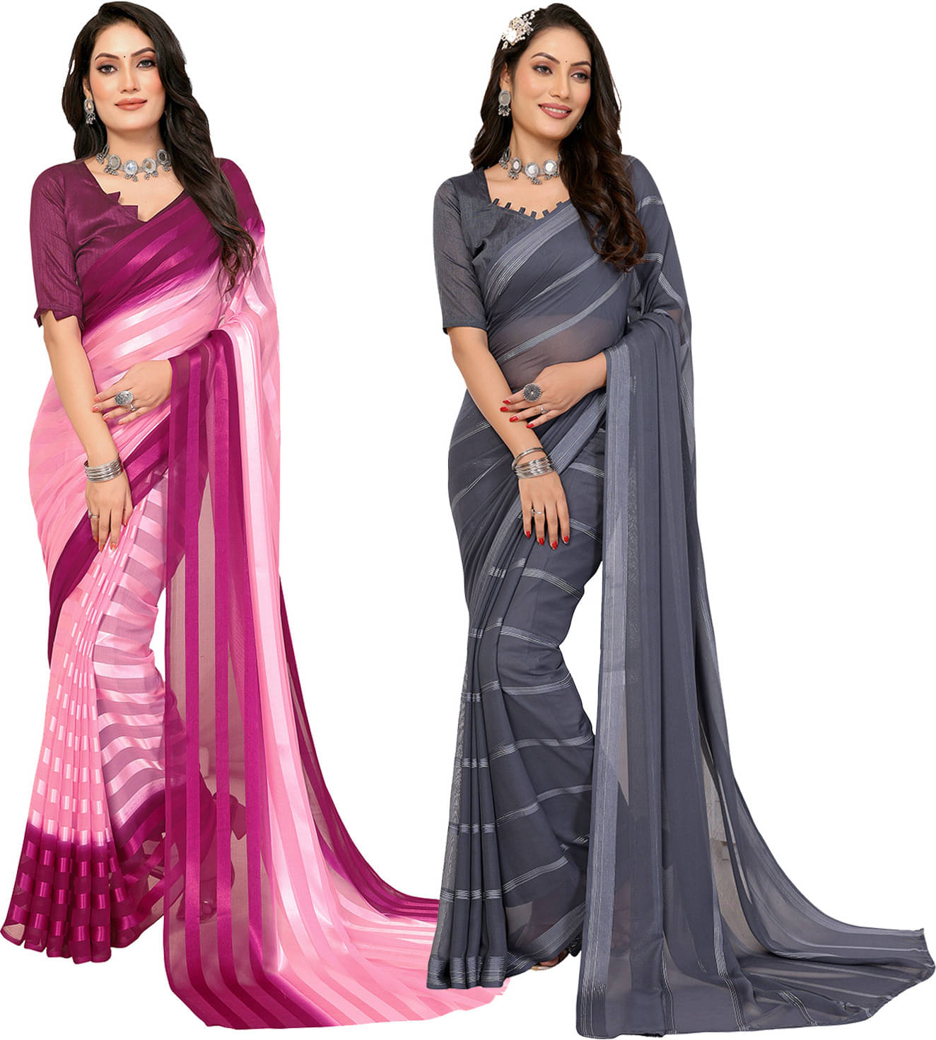 ANAND SAREES Satin Self Design Saree With Unstitched Blouse Piece ( Multicolor ) ANAND SAREES Satin Self Design Saree With Unstitched Blouse Piece ( Multicolor )