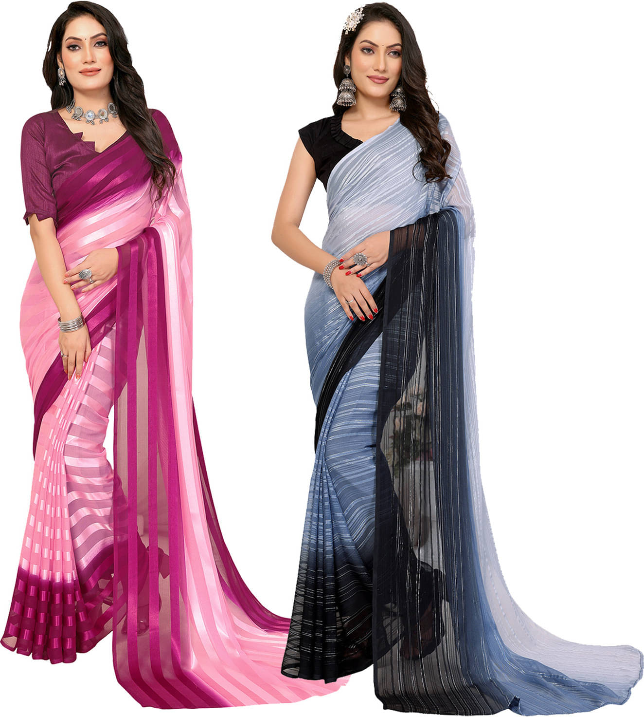 ANAND SAREES Satin Self Design Saree With Unstitched Blouse Piece ( Multicolor ) ANAND SAREES Satin Self Design Saree With Unstitched Blouse Piece ( Multicolor )
