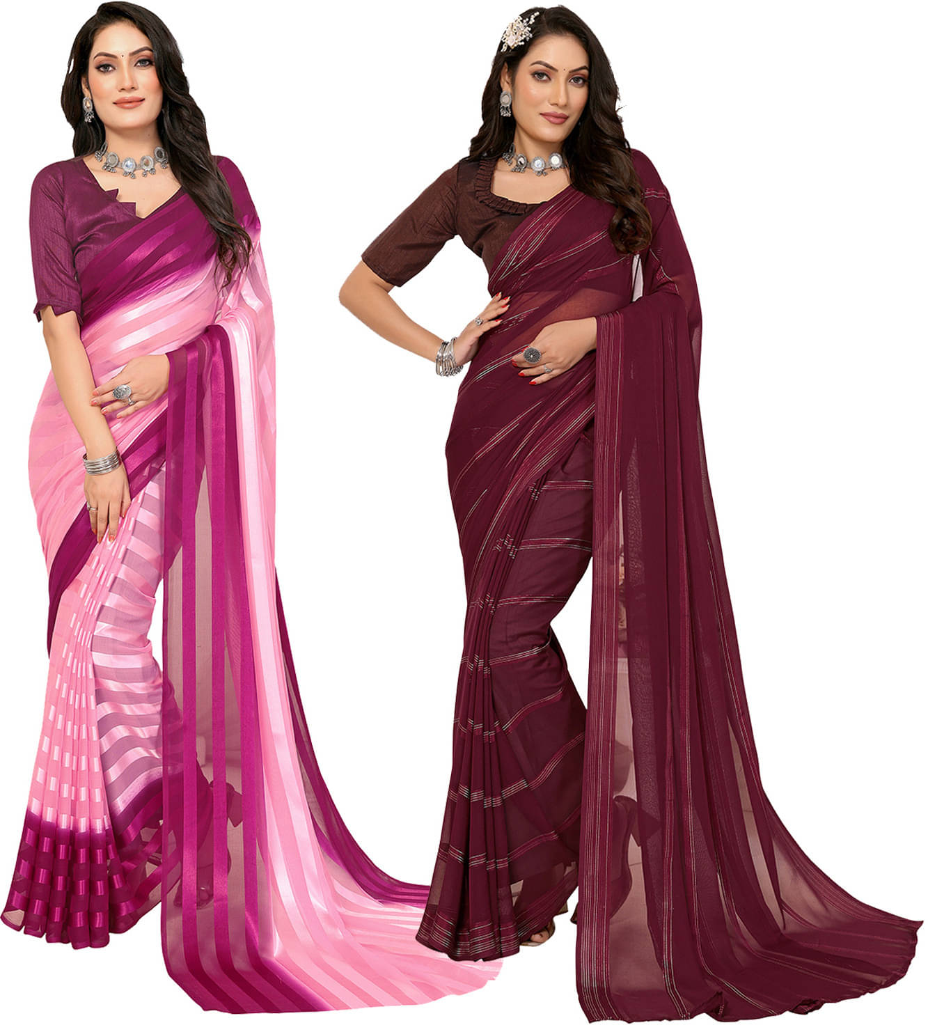     			ANAND SAREES Satin Self Design Saree With Unstitched Blouse Piece ( Multicolor )