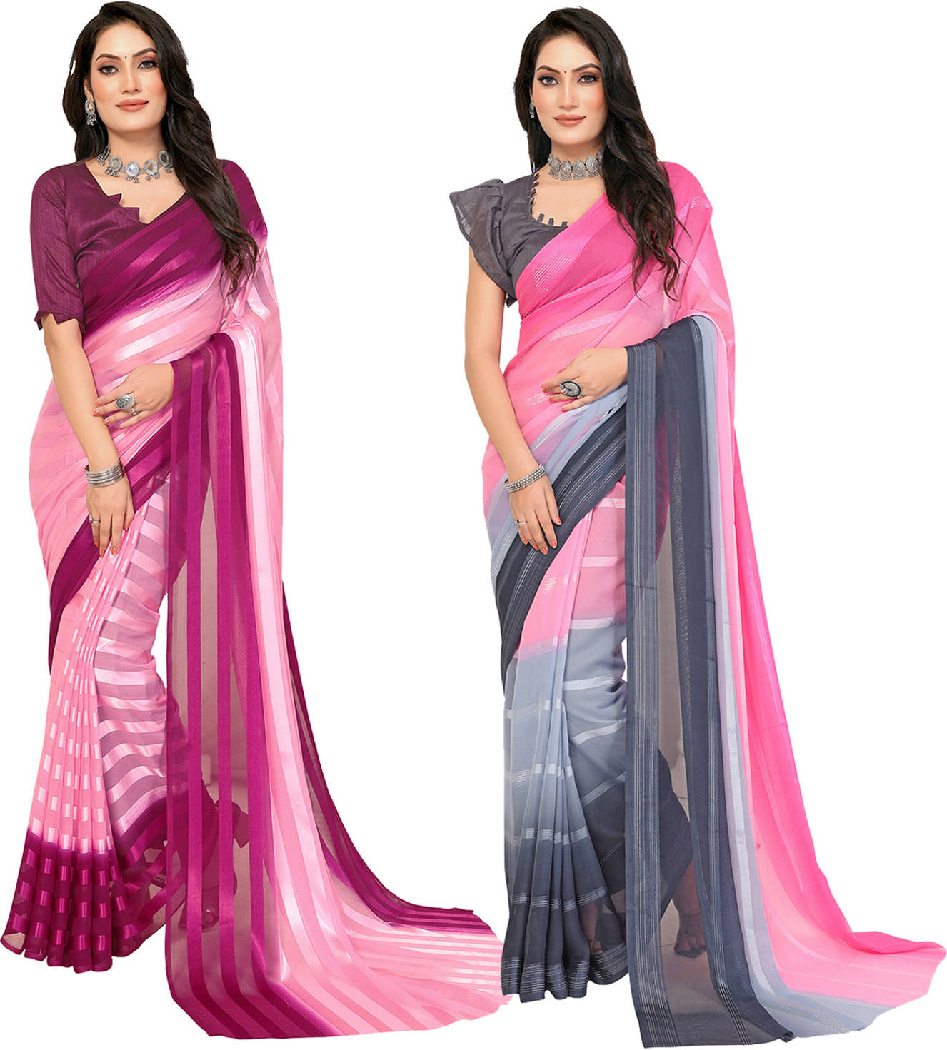 ANAND SAREES Satin Self Design Saree With Unstitched Blouse Piece ( Multicolor ) ANAND SAREES Satin Self Design Saree With Unstitched Blouse Piece ( Multicolor )