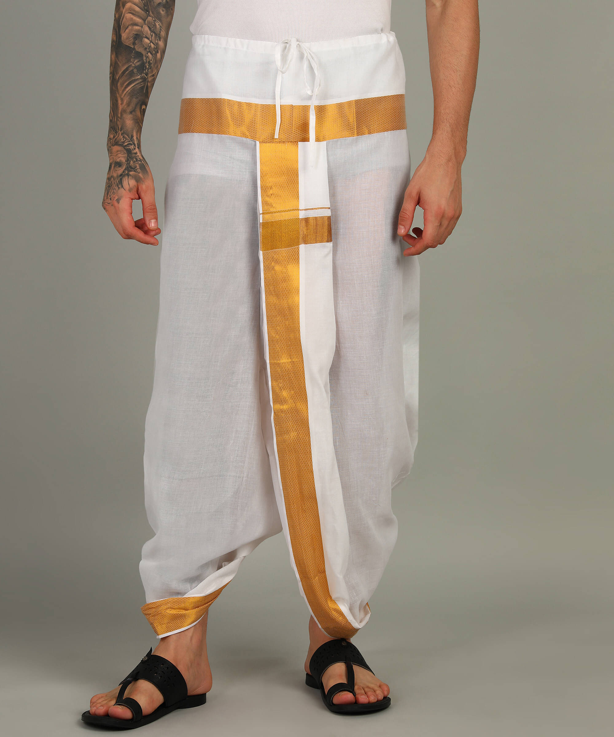 Akeshavam Cotton Men's Dhoti Multicolor ( Pack of 1 ) Akeshavam Cotton Men's Dhoti Multicolor ( Pack of 1 )