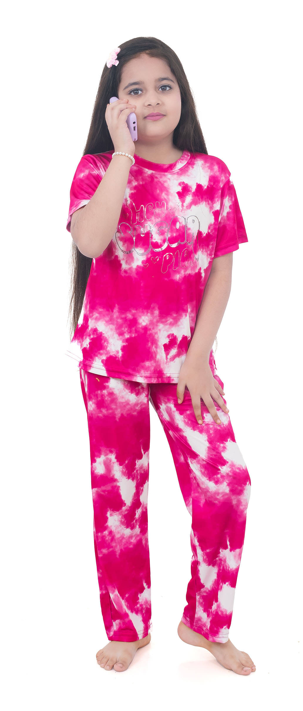     			BUFFARO Pack of 1 Girls Cotton Blend T-shirt & Pants ( Maroon )
