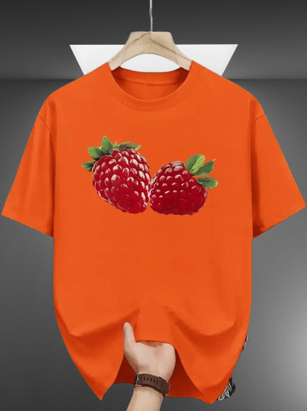     			ELBATROSS Men Polyester Regular Fit Printed T-Shirt ( Orange )