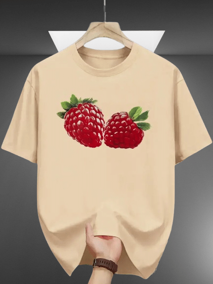 ELBATROSS Men Polyester Regular Fit Printed T-Shirt ( Beige ) ELBATROSS Men Polyester Regular Fit Printed T-Shirt ( Beige )