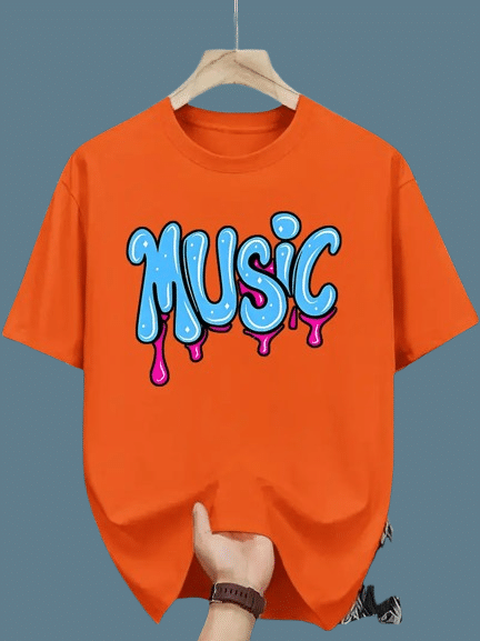     			ELBATROSS Men Polyester Regular Fit Printed T-Shirt ( Orange )