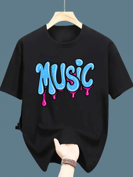     			ELBATROSS Men Polyester Regular Fit Printed T-Shirt ( Black )