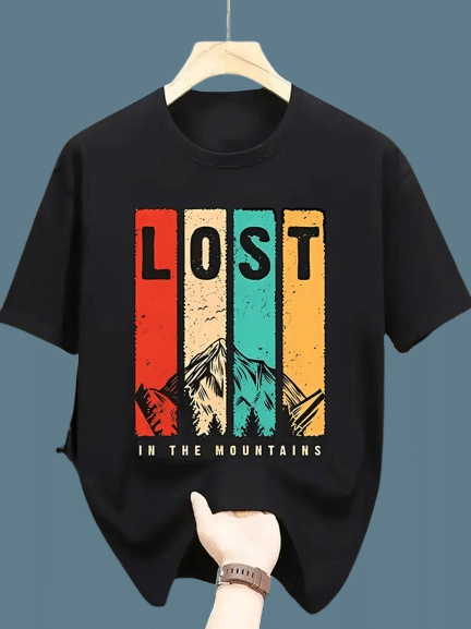 ELBATROSS Men Polyester Regular Fit Printed T-Shirt ( Black ) ELBATROSS Men Polyester Regular Fit Printed T-Shirt ( Black )