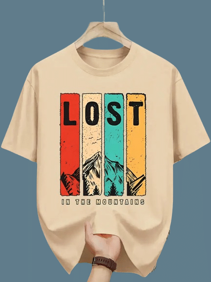 ELBATROSS Men Polyester Regular Fit Printed T-Shirt ( Beige ) ELBATROSS Men Polyester Regular Fit Printed T-Shirt ( Beige )