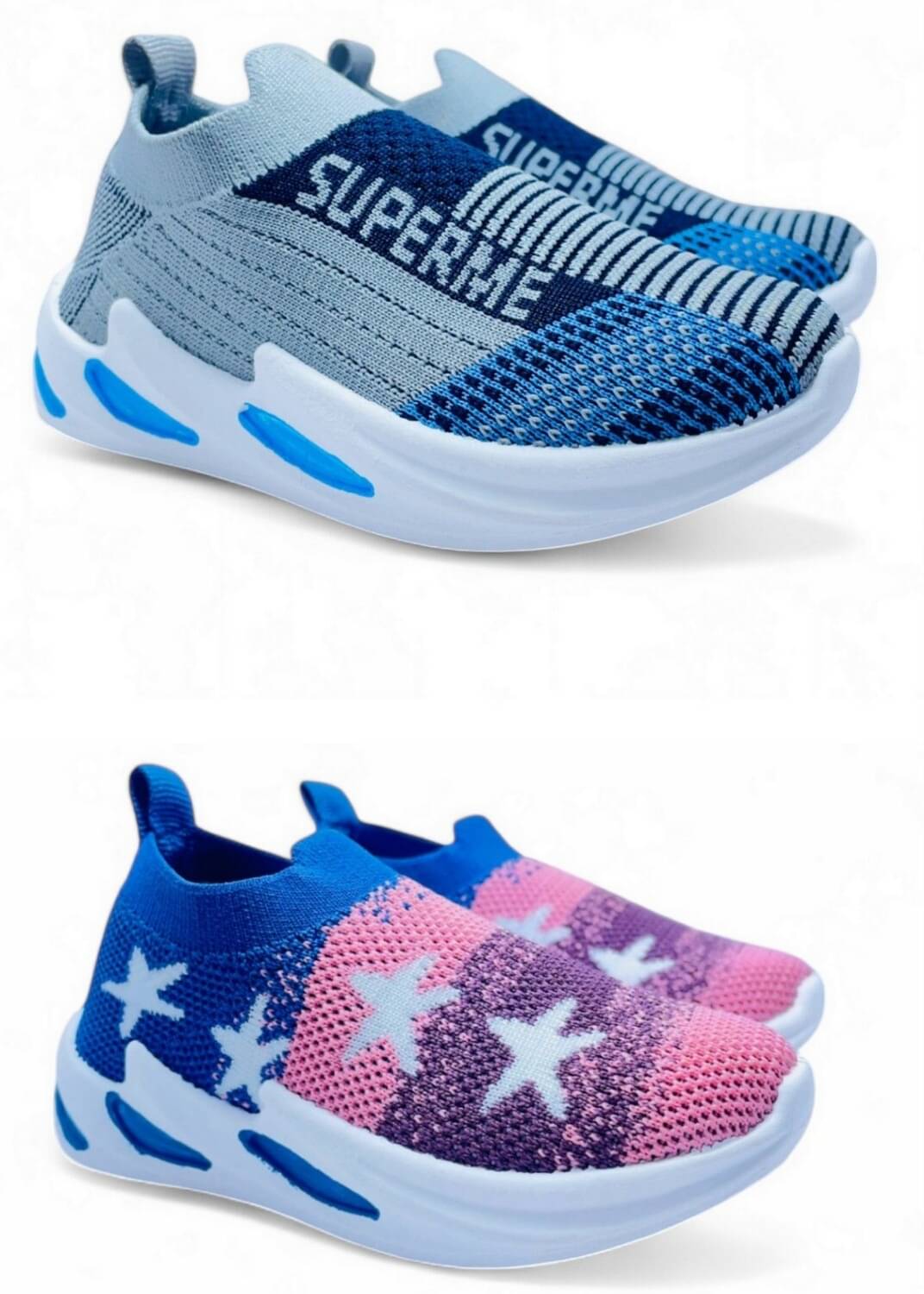     			Fabbmate - Blue Boy's Sneakers ( 2 Pairs )