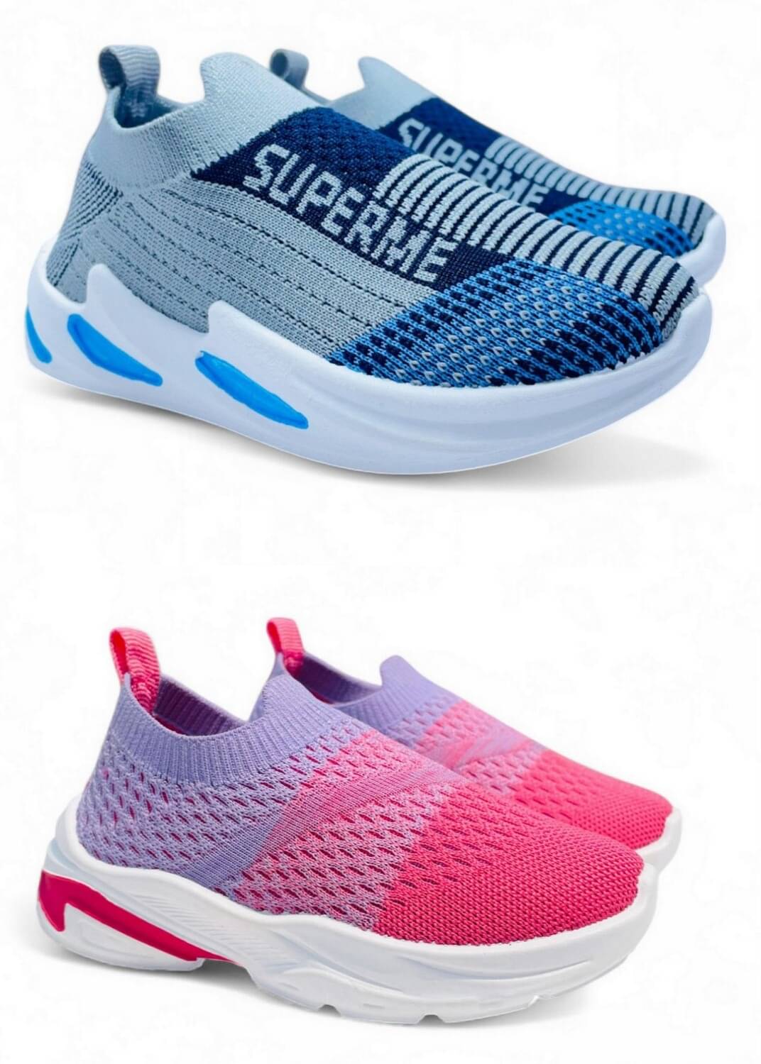     			Fabbmate - Pink Boy's Sneakers ( 2 Pairs )