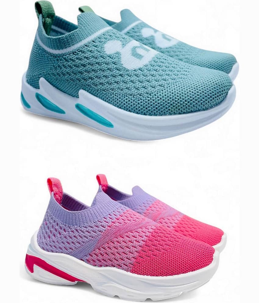 Fabbmate - Purple Boy's Sneakers ( 2 Pairs ) - Casual Shoes | Buy online on ZillyBuy