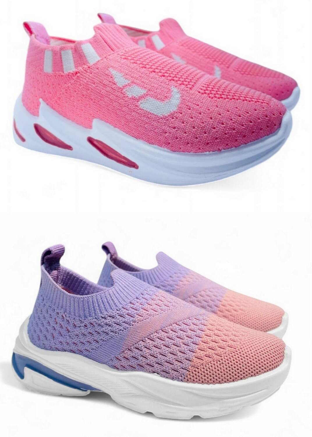     			Fabbmate - Purple Boy's Sneakers ( 2 Pairs )