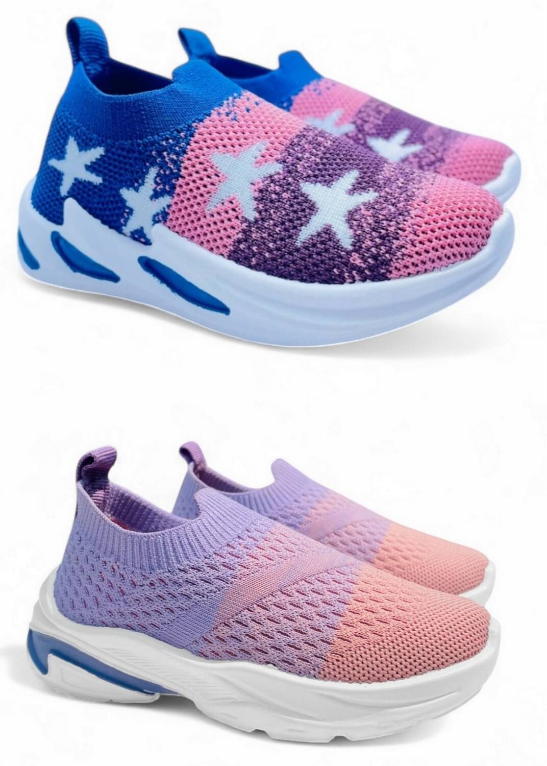     			Fabbmate - Purple Boy's Sneakers ( 2 Pairs )
