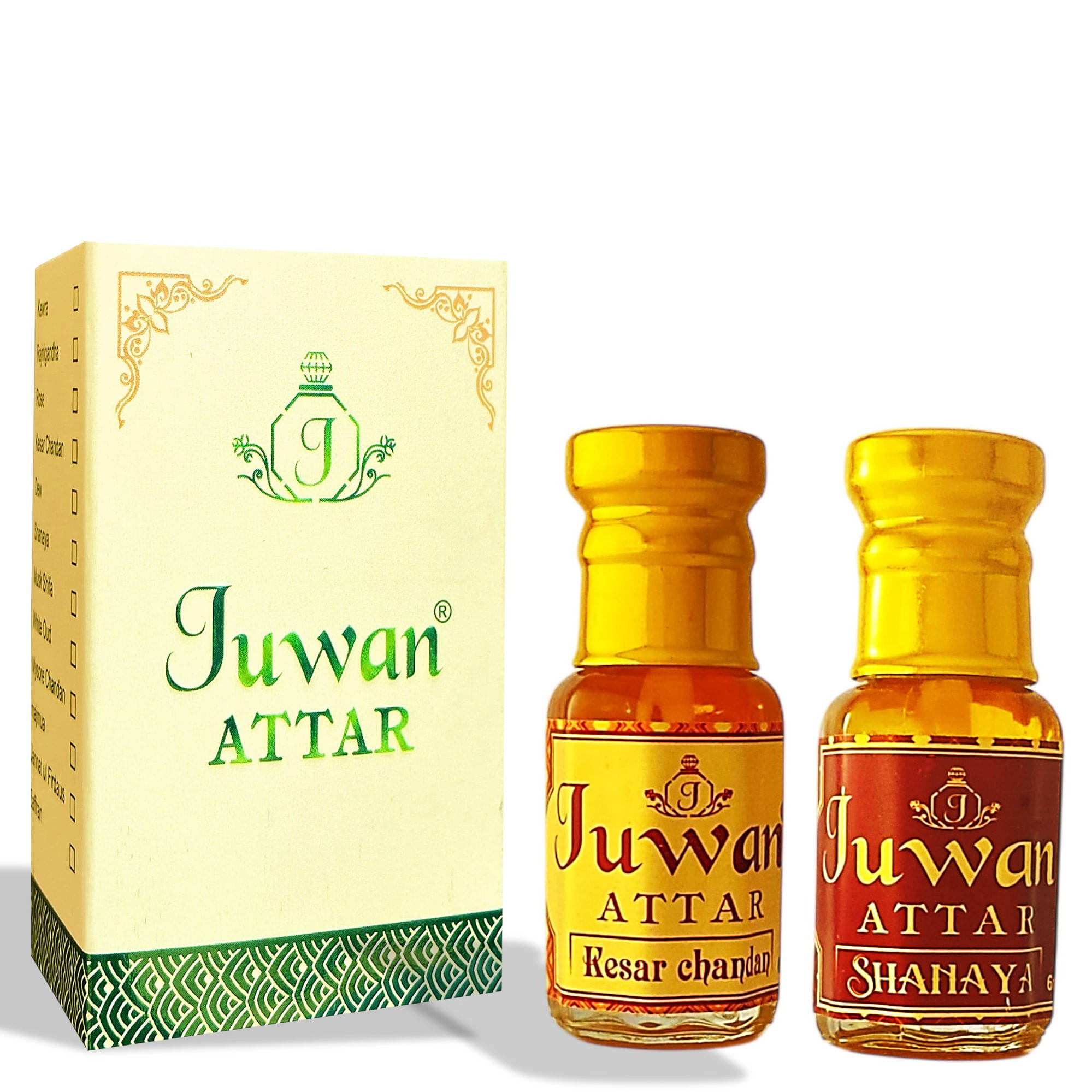     			Juwan Amber Non- Alcoholic Miniature Attar ( Pack of 2 )
