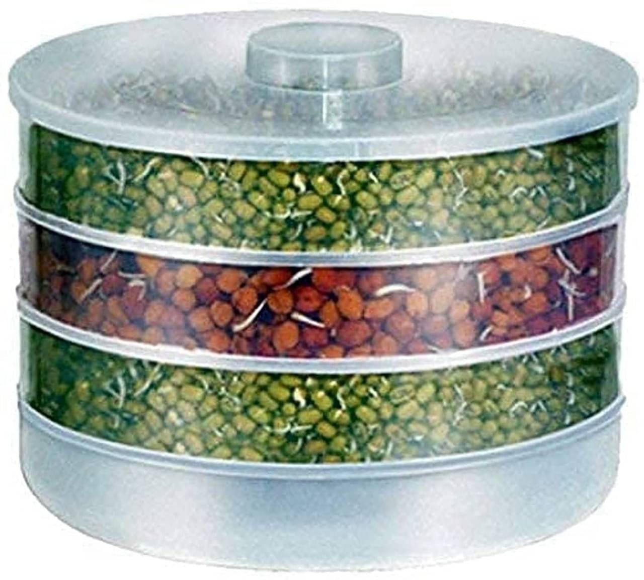     			MAGICSPOON Plastic 4 Compartment Sprout Maker