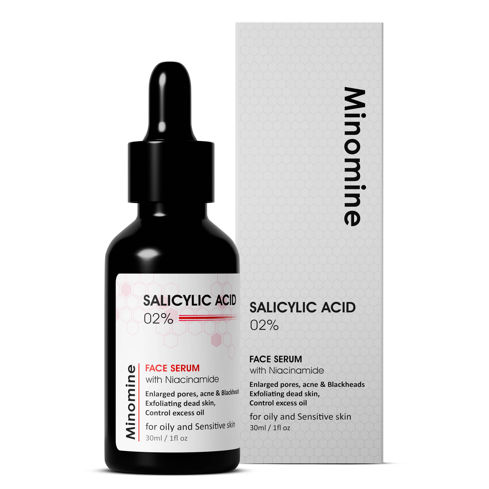     			Minomine Face Serum Salicylic Acid Acne Removal For Oily Skin ( Pack of 1 )