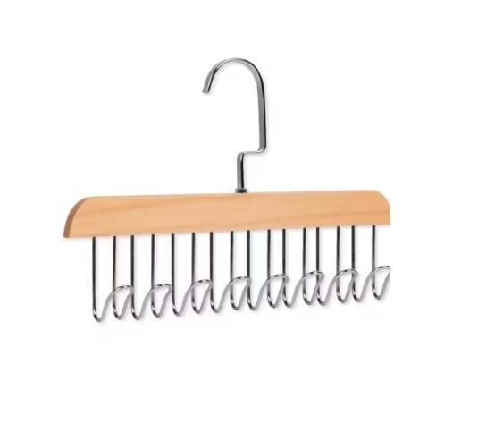 (Pack of 1) Multicolour 8 Hook Wooden Hangers for Student Dormitory for Coats, Jacket, Dress, Sarees, Pants, Scarfs & Other Clothes, Durable & Versatile (Pack of 1) Multicolour 8 Hook Wooden Hangers for Student Dormitory for Coats, Jacket, Dress, Sarees, Pants, Scarfs & Other Clothes, Durable & Versatile