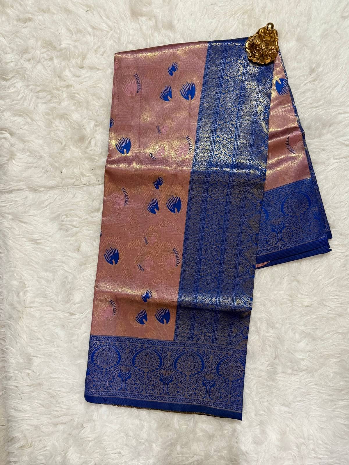     			Semore Art Silk Solid Saree With Unstitched Blouse Piece ( Pink )