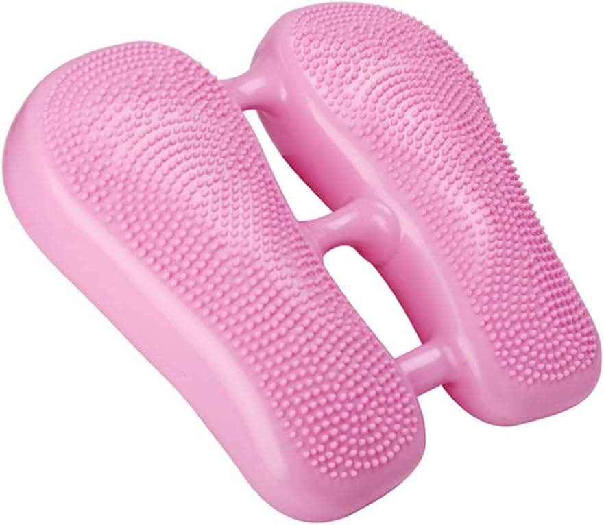     			Shopeleven 3 in 1 Indoor Inflatable Stepper, Inflatable Stepper for Women and Men Exerciser Improve Core Strength, Home Fitness Aerobic Exercise Balance Pad Relax Leg Foot Massage Pad (Pink)