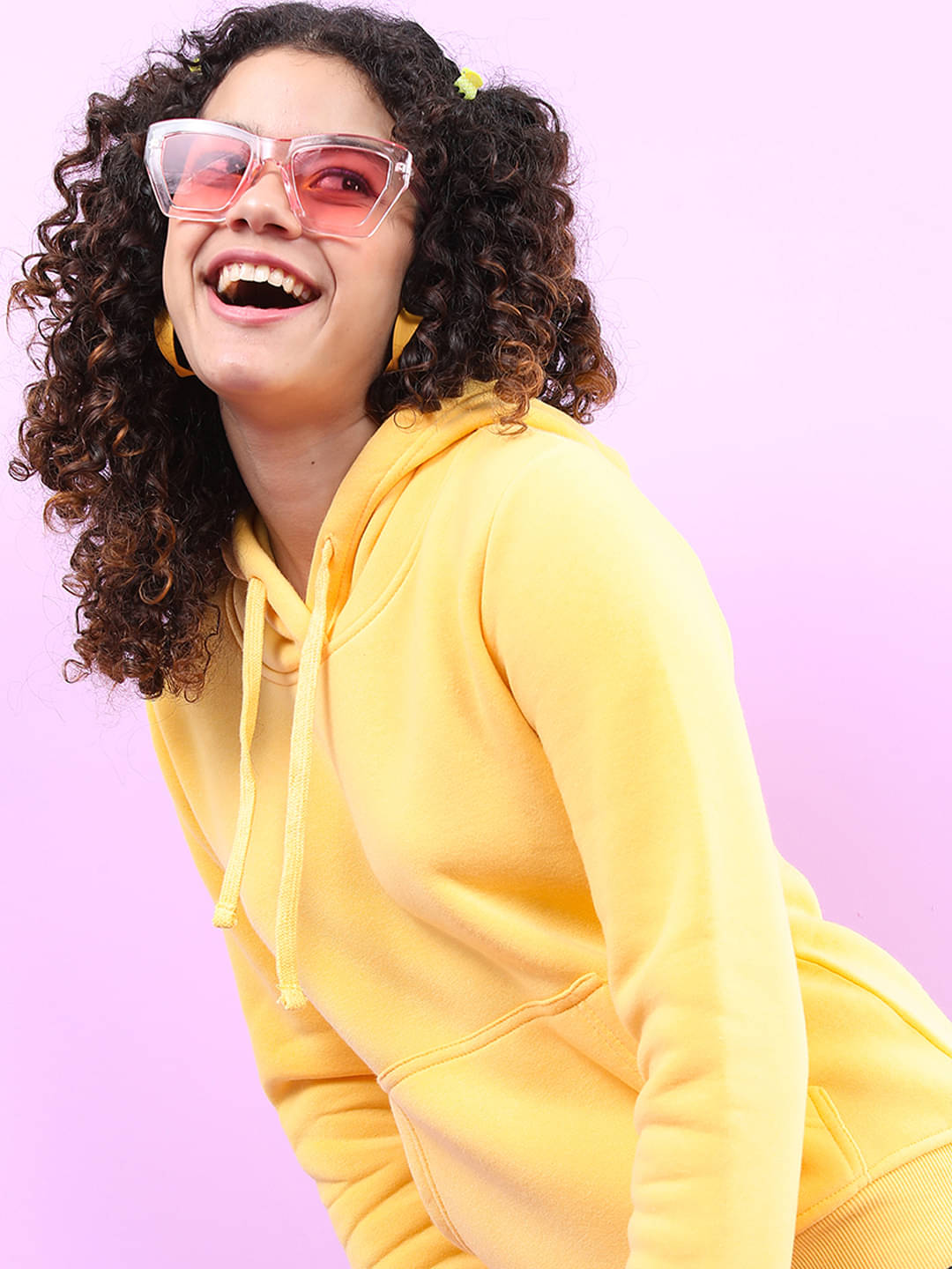    			Tokyo Talkies Polyester Women's Non Hooded Sweatshirt ( Yellow )
