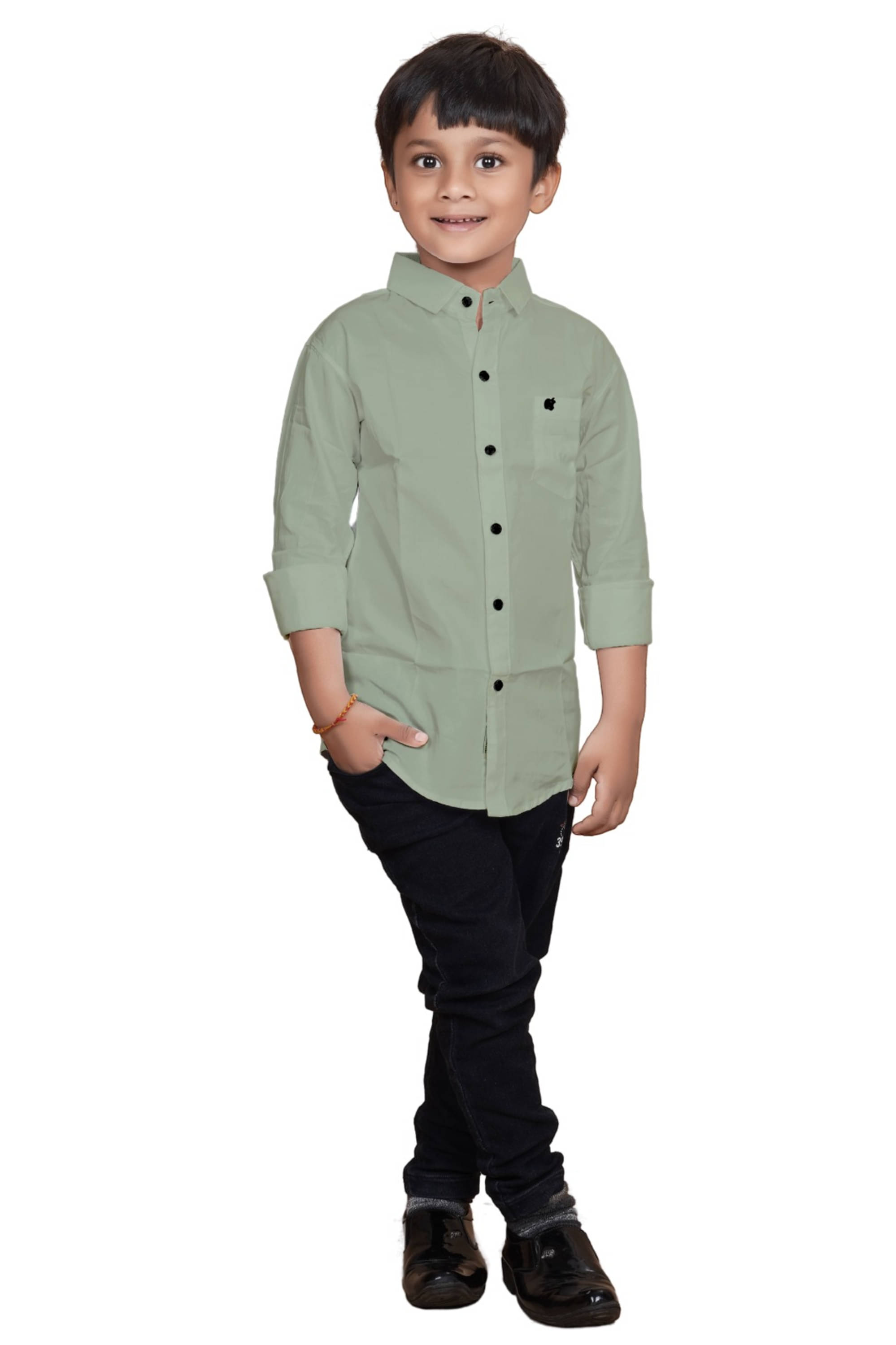     			ZAKAR Pack of 1 Boys Cotton Blend Full Sleeves Shirt ( Pistachio )