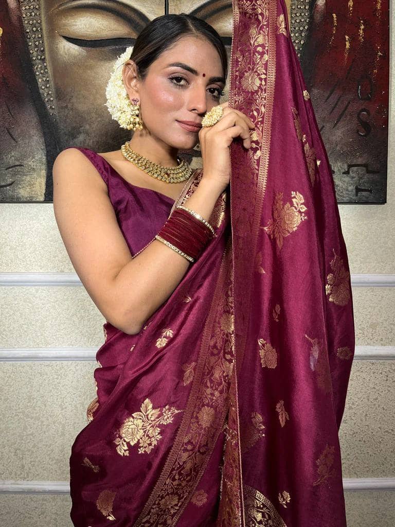 fab woven Art Silk Woven Kanjeevaram Sarees With Unstitched Blouse Piece ( Teal ) - Sarees | Buy online on ZillyBuy