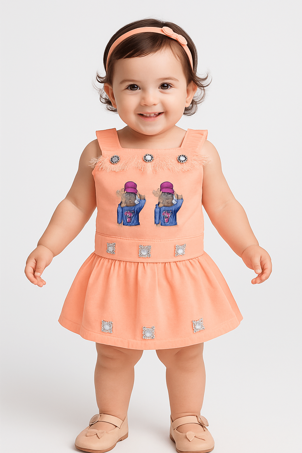     			maddock corp Pack of 1 Baby Girls,Unisex for Baby Crepe Dress ( Green )