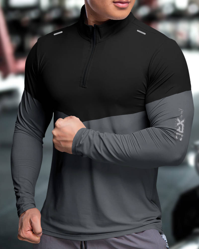 Eyebogler Men Polyester Regular Fit Colorblock T-Shirt ( Black ) Eyebogler Men Polyester Regular Fit Colorblock T-Shirt ( Black )