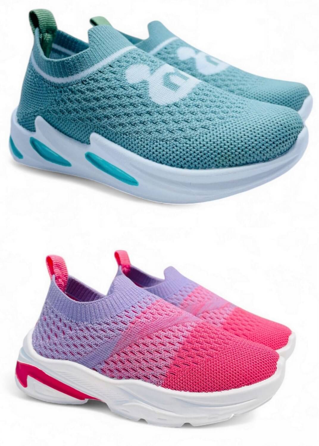     			Fabbmate - Purple Boy's Sneakers ( 2 Pairs )
