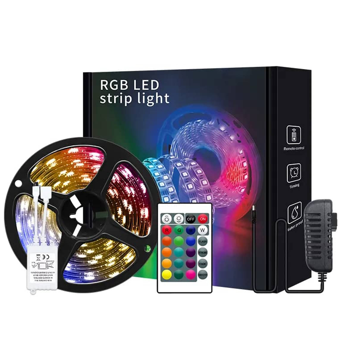     			GEEO Multicolor 5M LED Strip ( Pack of 1 )