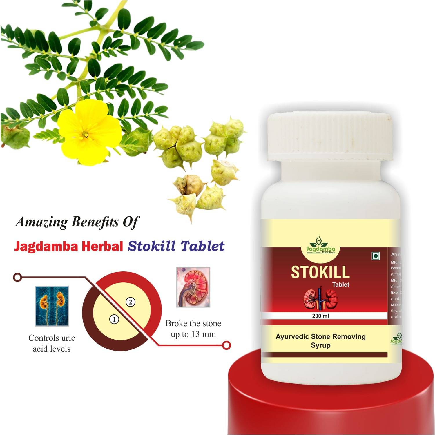 JAGDAMBA HERBAL STONE REMOVE Tablet 50 gm Pack Of 1 JAGDAMBA HERBAL STONE REMOVE Tablet 50 gm Pack Of 1