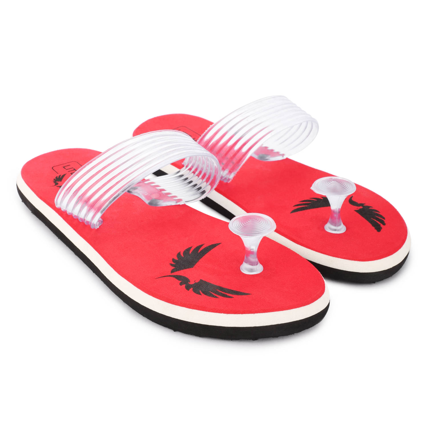     			LiteHawks Red Men's Daily Slipper