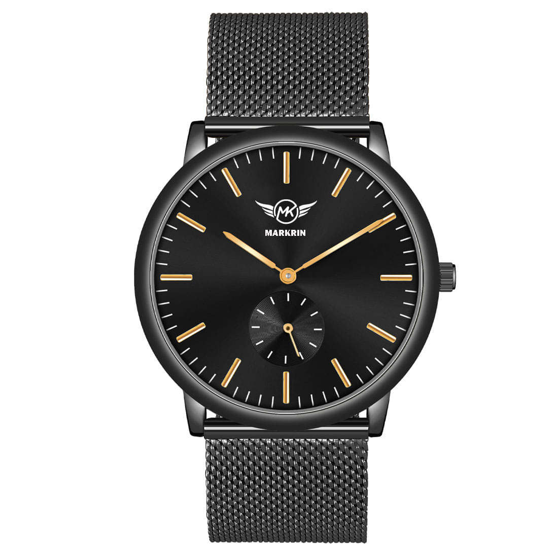     			MARKRIN Black Brass Analog Men's Watch